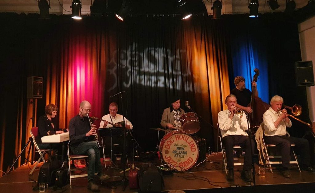 Doc Houlind International New Orleans Style Jazz Band 
Foto: Ann-Lis Schrøder
